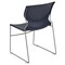 Flash Furniture Navy Plastic Stack Chair RUT-438-NY-GG - alternate 2